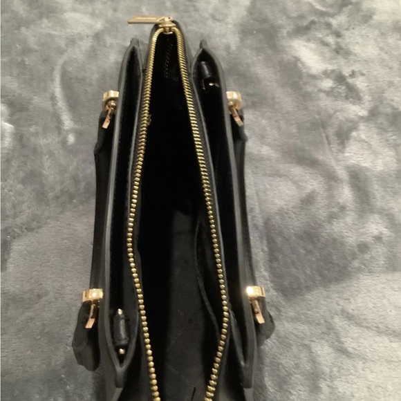 Michael Kors Ellis Small Satchel Black Leather Handbag NWOT - Picture 9 of 11